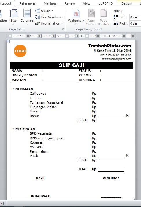 13+ Cara Bikin Slip Gaji Terbaru | MATEMATIKA