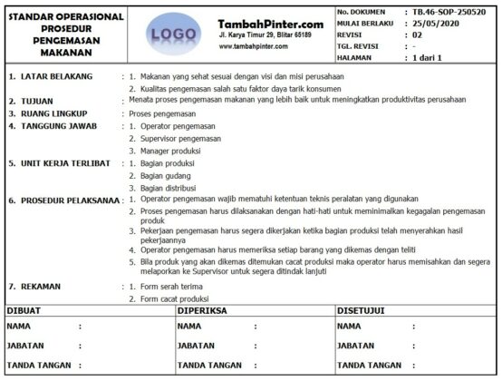 Contoh Sop Koperasi Simpan Pinjam - Homecare24