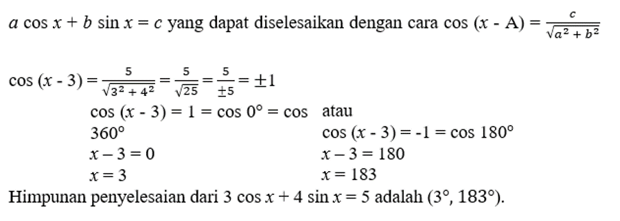 Fungsi Trigonometri Serta Contoh Soalnya - Tambah Pinter